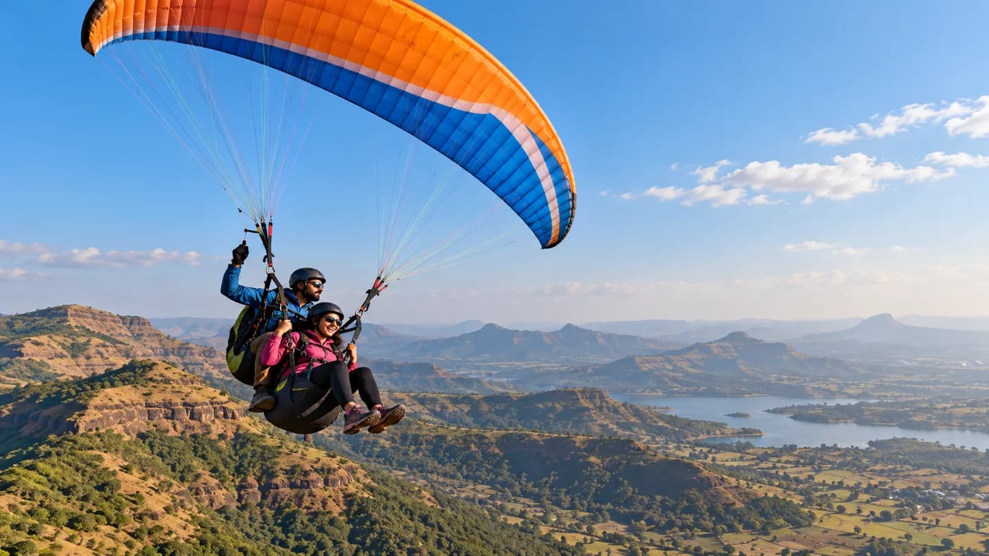 Image for blog: Acro Tandem Paragliding in Kamshet: Thrills, Safety & Who It's For