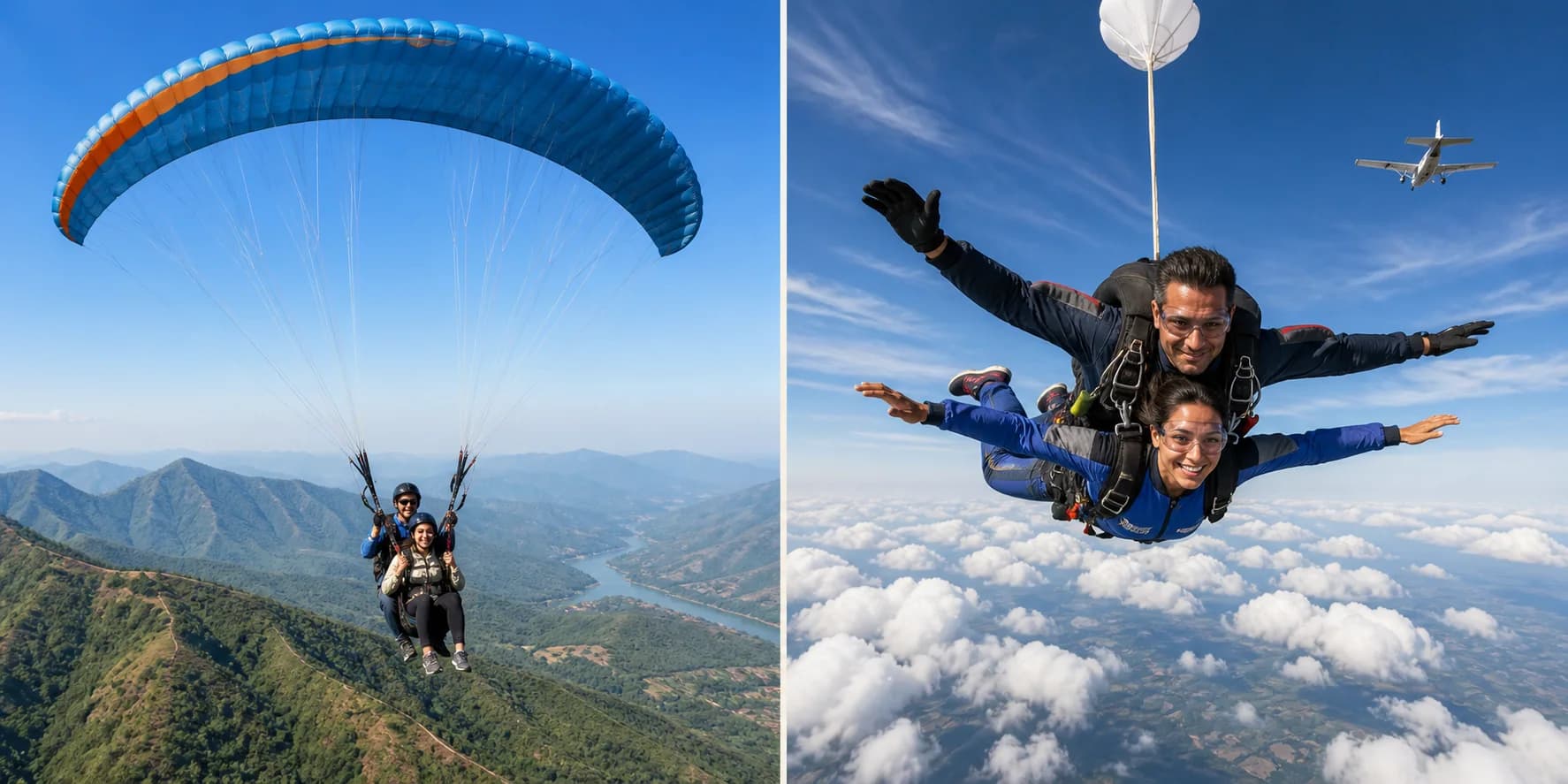 Image for blog: Paragliding vs Skydiving: Cost, Height, Safety and Experience