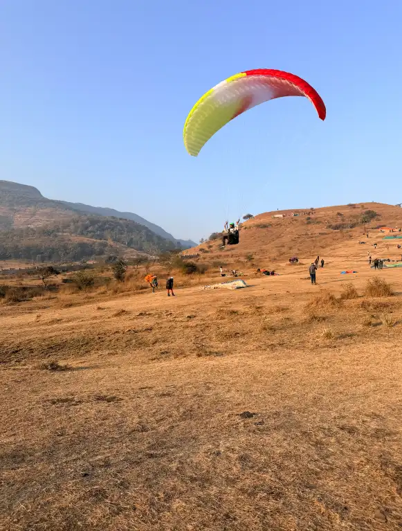 Paragliding in Kamshet Maharashtra