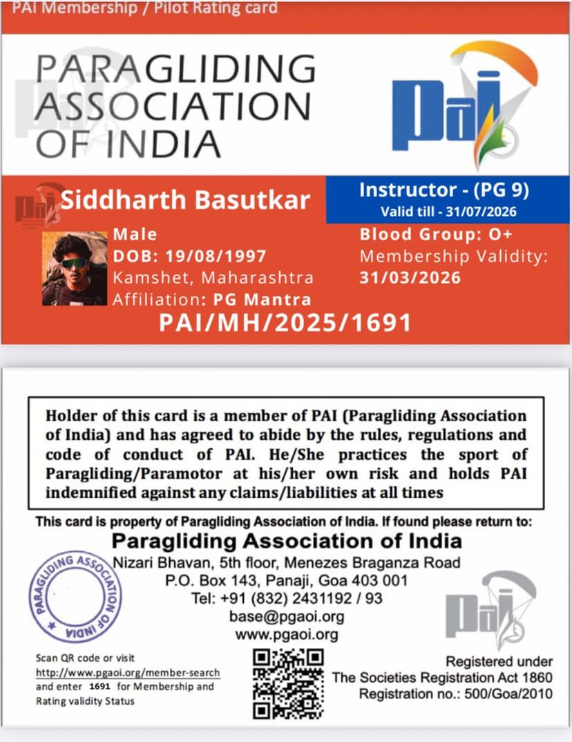 siddharth licence PAI ,